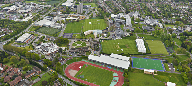 Loughborough University Campus Aerial Views